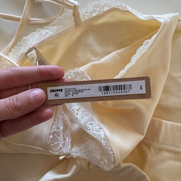 NWT Skims Cotton Jersey Lace Set - Picture 4 of 4